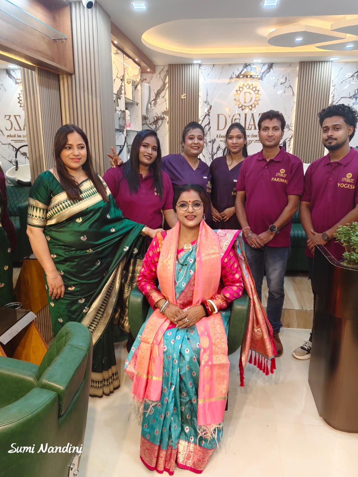 D'Glaze team and salon experience, Kolkata